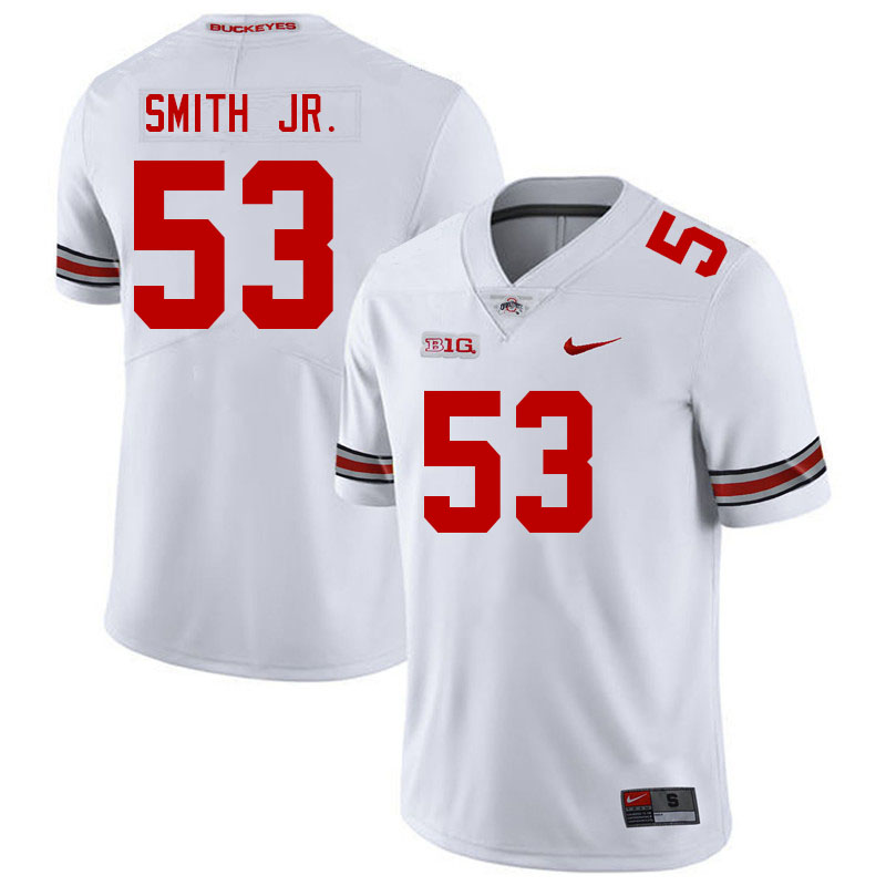 Men #53 Will Smith Jr. Ohio State Buckeyes College Football Jerseys Stitched-White